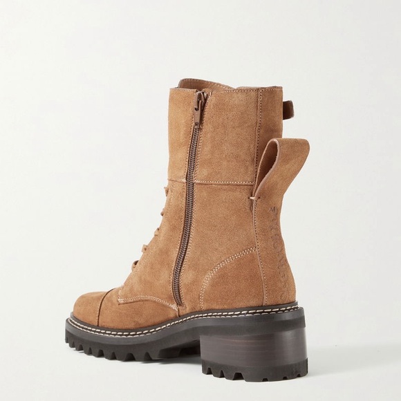 See by Chloe Mallory Suede Combat Boots - Picture 3 of 13